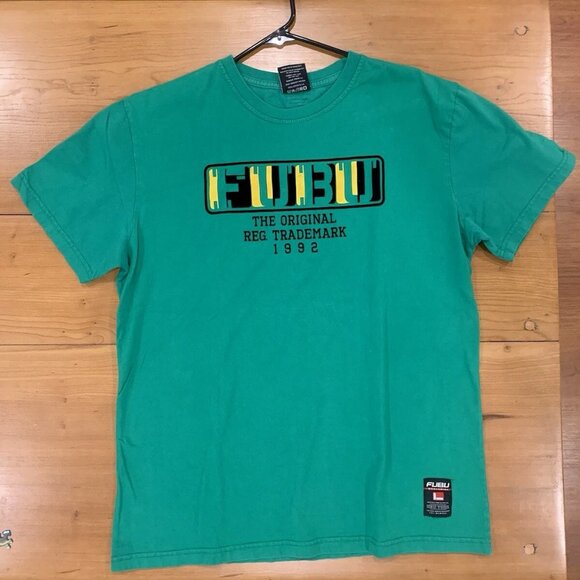 Authentic Men's 1992 FUBU T Shirt SZ. XL Jamaican Colours - Picture 1 of 5